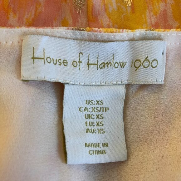 House of Harlow 1960 Womens Dress Maxi Elastic Empire Waist X-Small - Picture 10 of 12